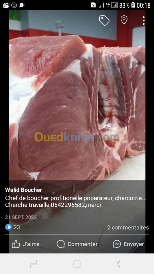 Chef de boucher 