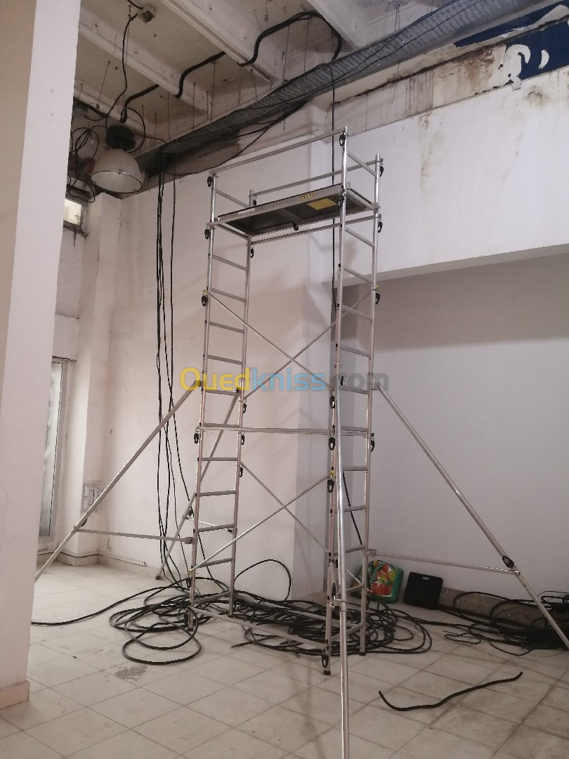 Location echafaudage aluminium centaure hauteur de travail 6m70 