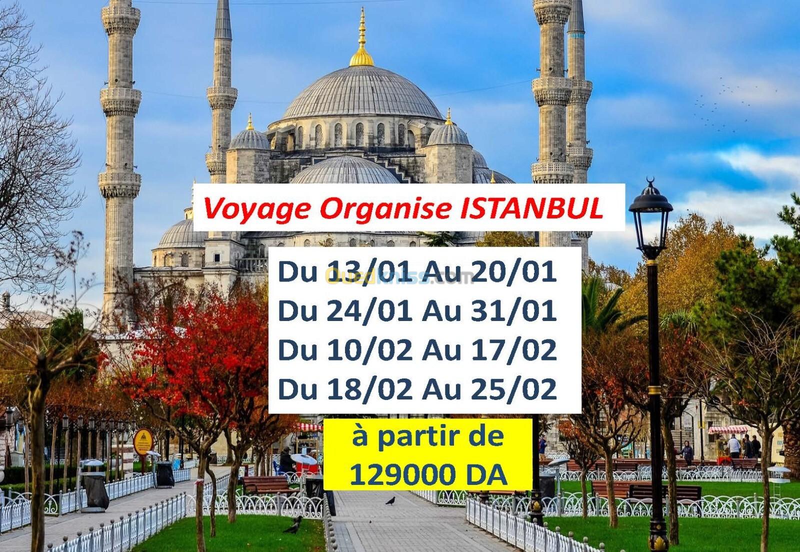 Voyage Organisé ISTANBUL Janvier Février 2025 