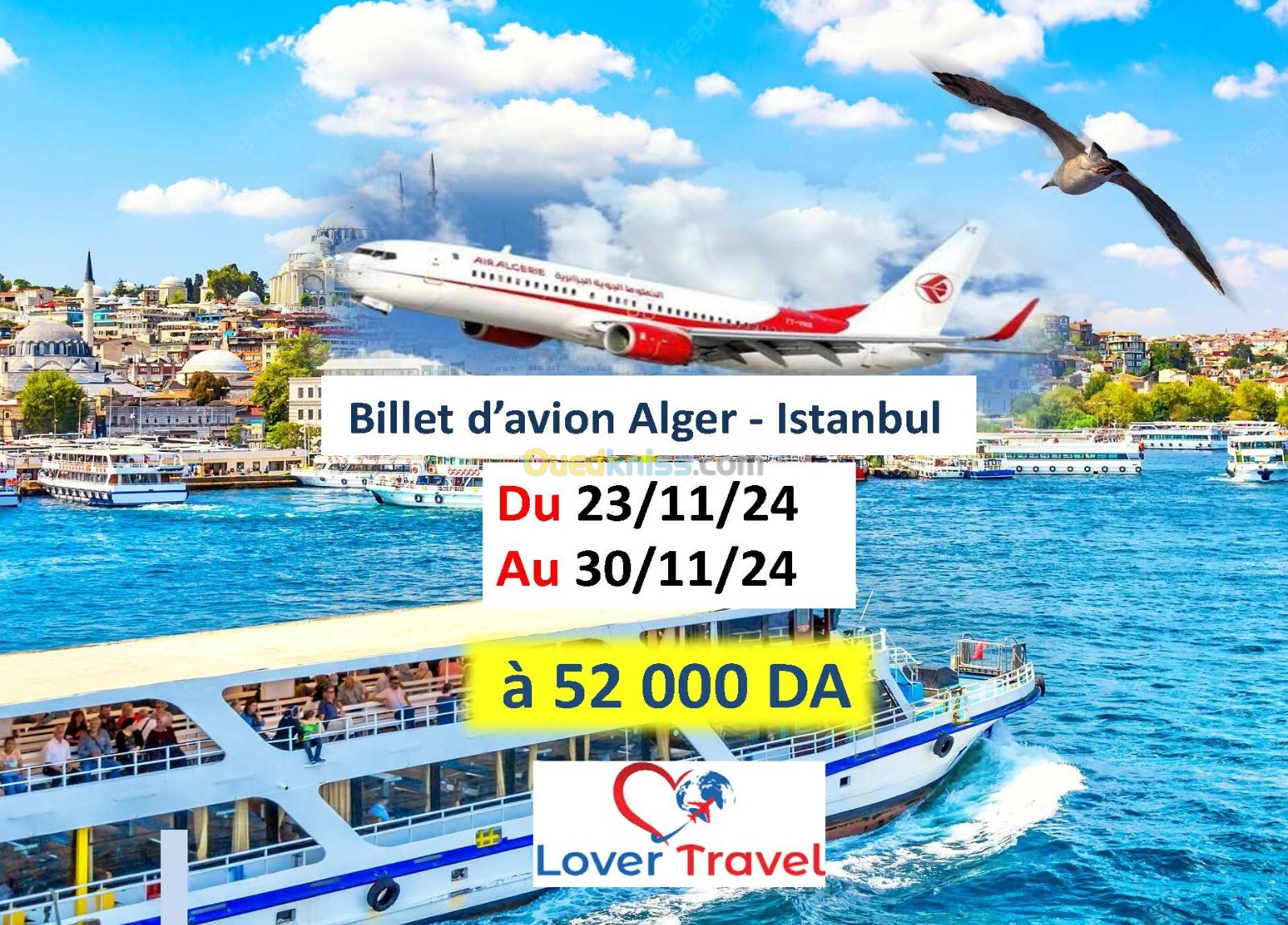 VENTE BILLET D'AVION ALGER-ISTANBUL