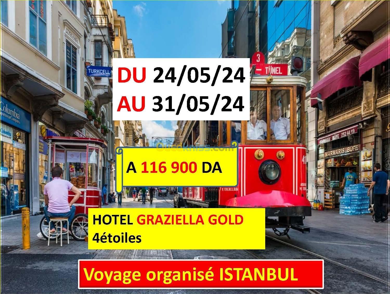 Voyage organise ISTANBUL mois mai pour 8 jours et 7 nuits 