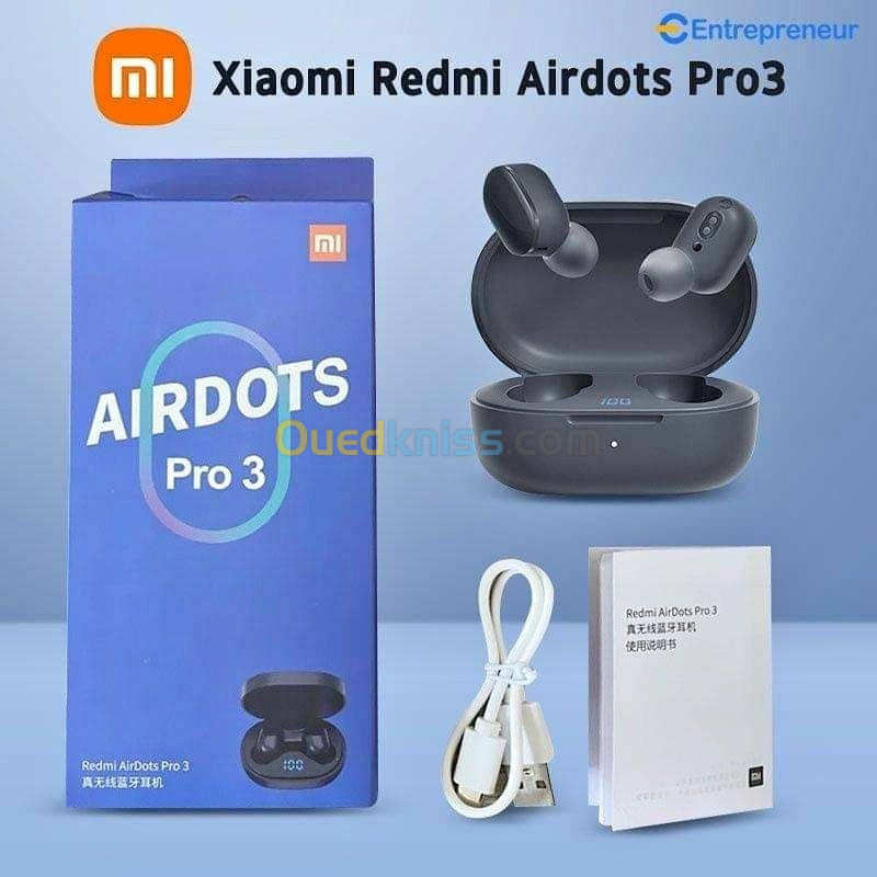 Redmi AirDots Pro 3 TWS Wireless Bluetooth Headset 5.0 InEar Stereo Bass Handfree