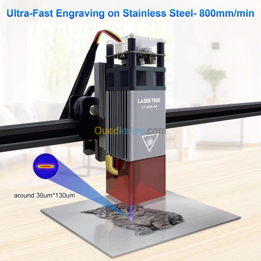 Module Laser 80W, tête Laser pour Machine de gravure de découpe CNC