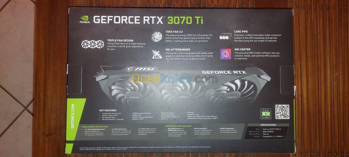 MSI RTX 3070 ti ventus 3x 8g oc