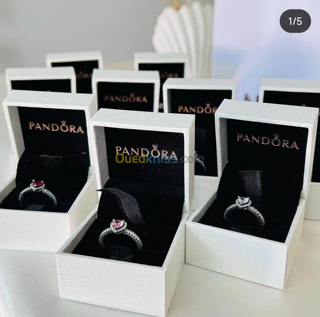 خواتم باندورا مع العلبة Pandora ring