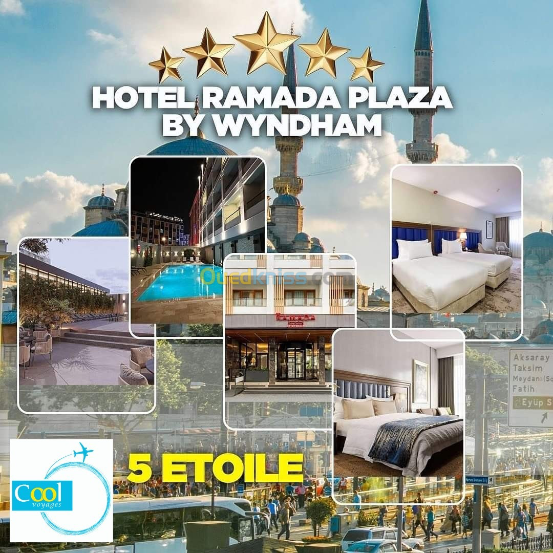 Istanbul Hôtel 5***** 16 Excursions inclus à 164.990 Da رحلة منضمة لاسطنبول 