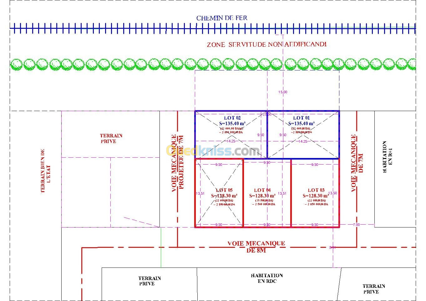 Vente Terrain Tlemcen Mansourah