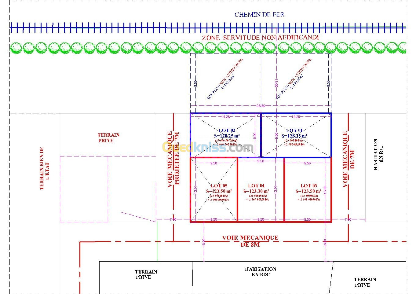 Vente Terrain Tlemcen Mansourah