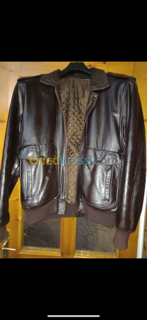 2 veste en cuire homme