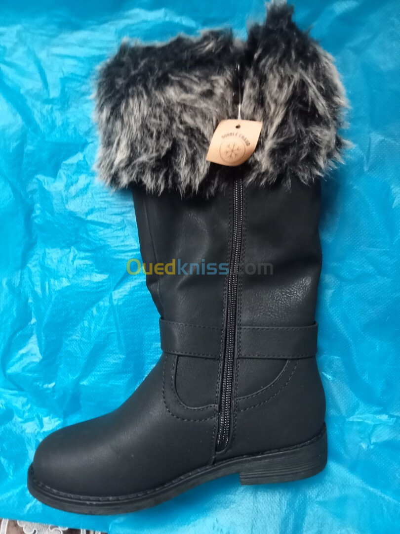 Bottes cuir fourré 