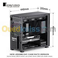 BOITIER PC JONSBO D41 MESH SCREEN BLACK