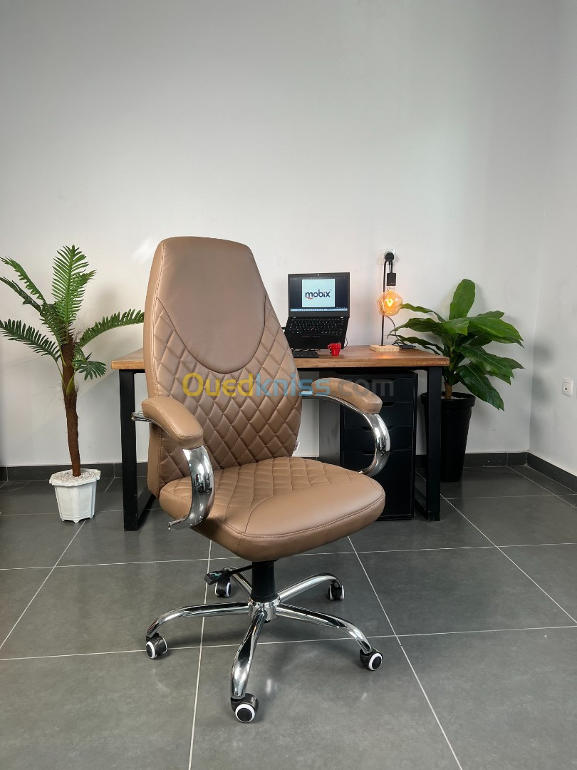 Fauteuil De Bureau PDG Chaise LOSANGE en simili cuir (skaï), Marque MOBIX DZ