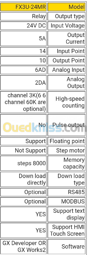 Plc automate fx3u-24mr & 24mt