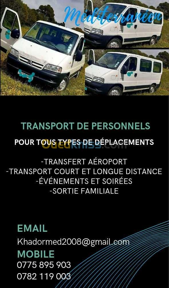 Chauffeur de transport du personnels 