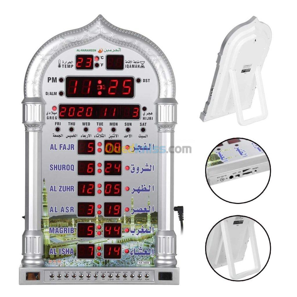 Horloge de prière Azan d Al-Haramain HA 4008