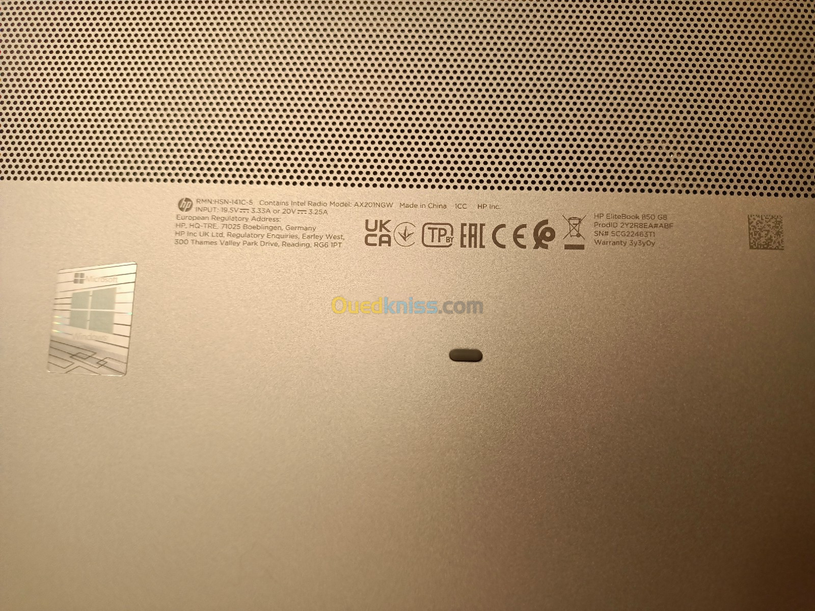 HP ELITEBOOK 850 G8 11ème 8GO 256GO SSD