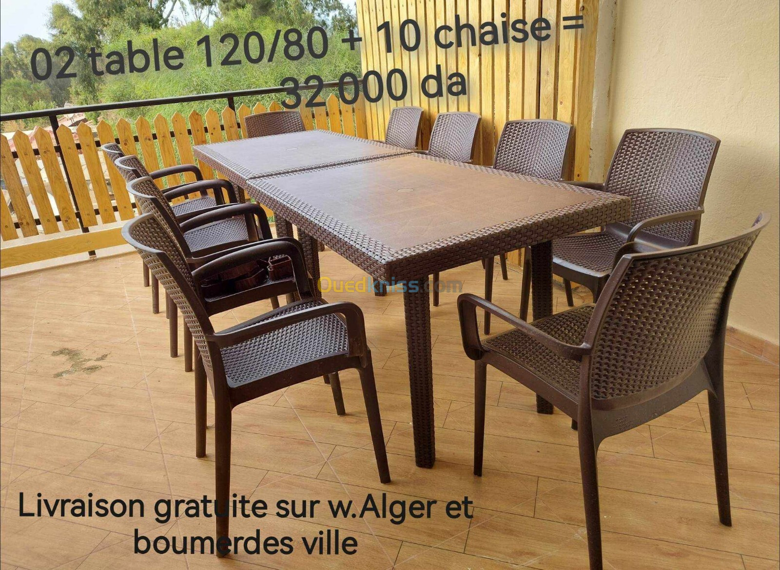 Table de jardin