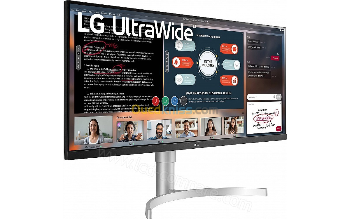 ECRAN PC GAMER LG 34" ULTRAWIDE BLANC