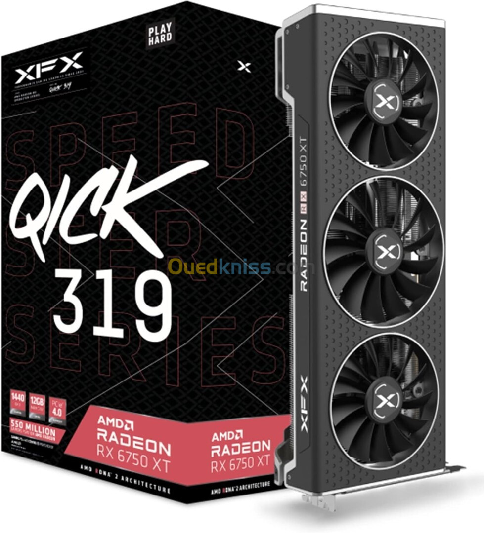 XFX Speedster QICK319 Radeon RX 6750XT 12GB GDDR6