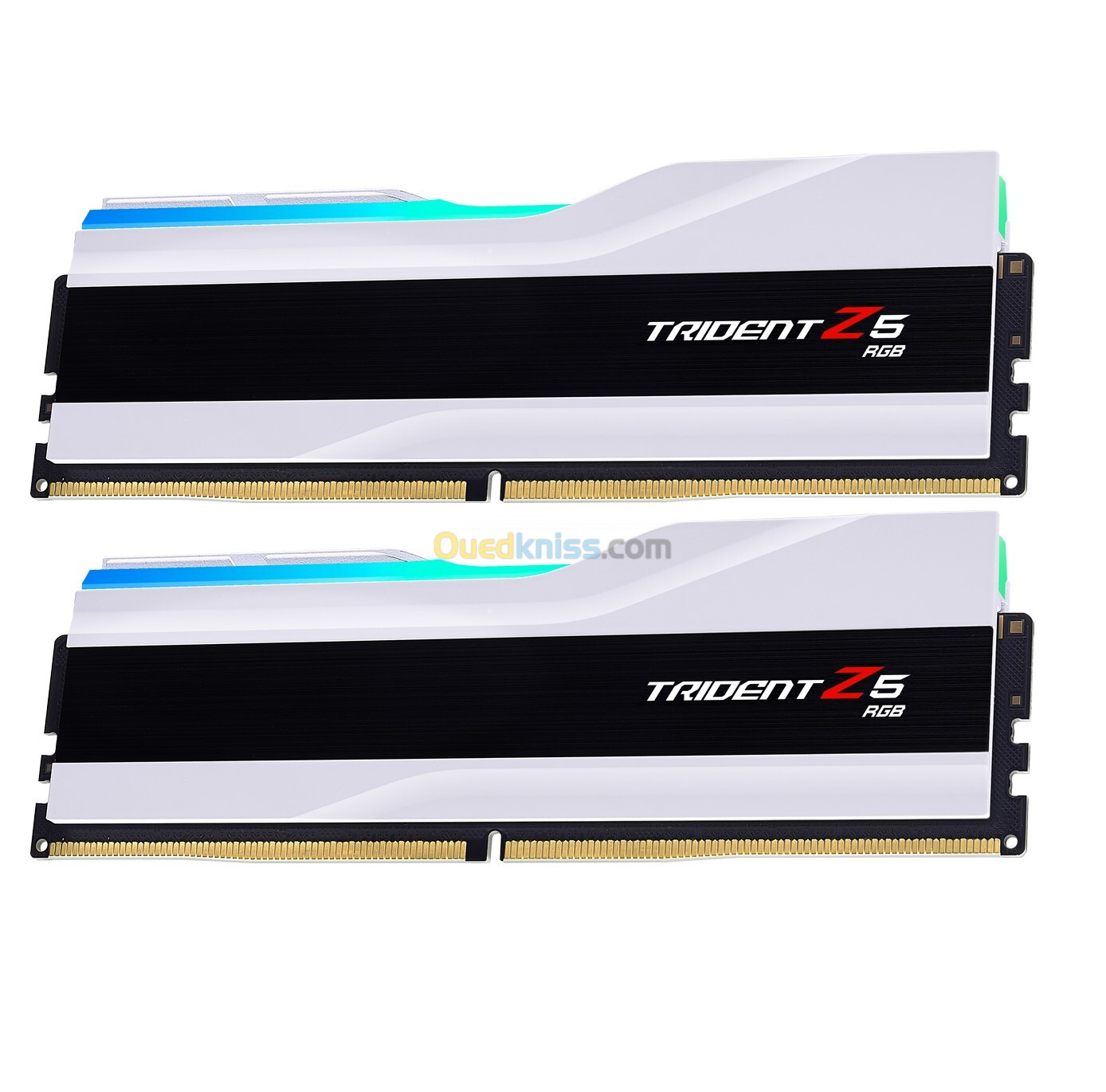 Ram G Skill Trident Z5 RGB 32 Go (2 x 16 Go) DDR5 6400 MHz CL32 - WHITE Intel XMP