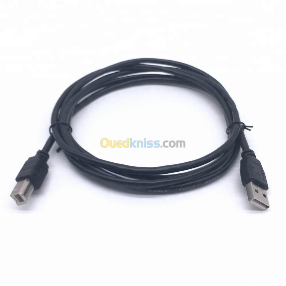 Cable USB imprimante 1m 2m 3m 4m 5m - Oran Algérie