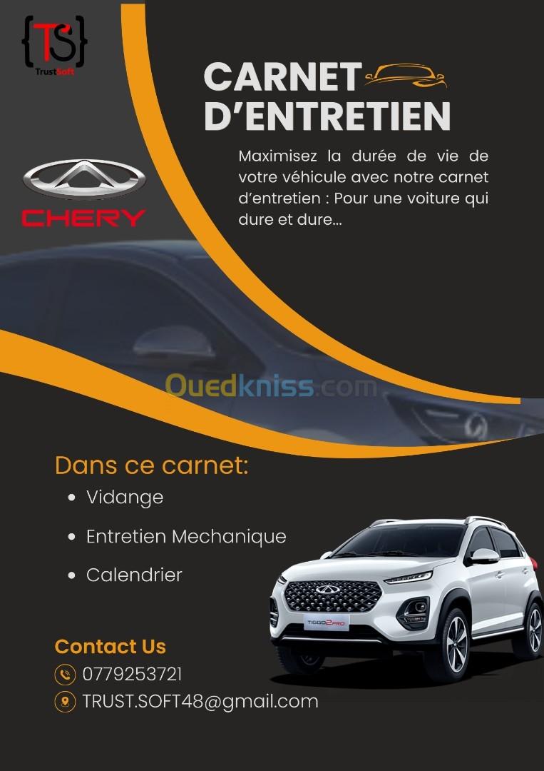 Carnet d'entretien de voiture 