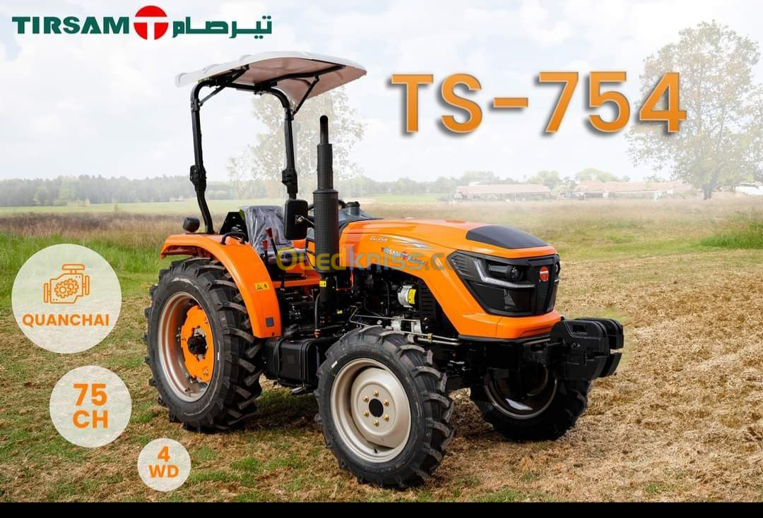 TIRSAM TRACTEUR AGRICOLE T 754 4WD 2024