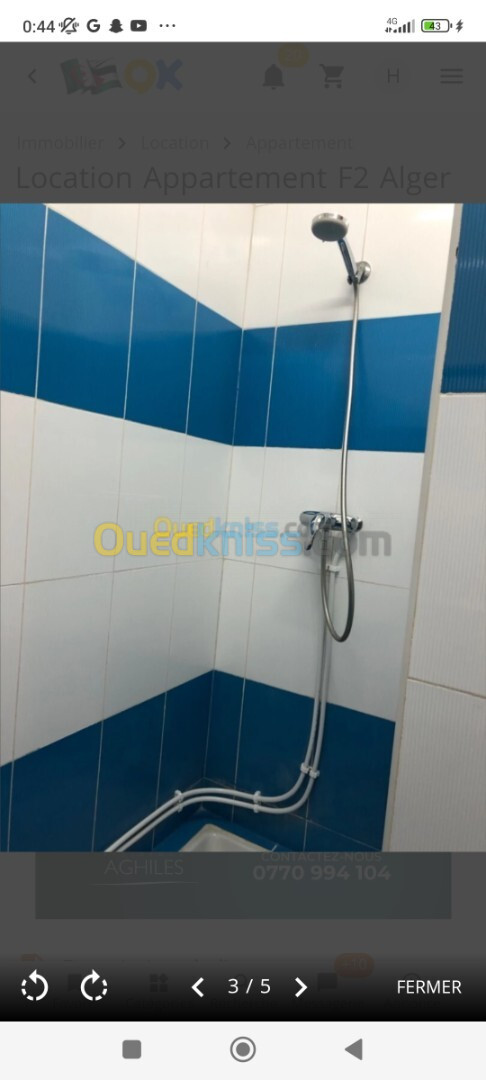 Location Appartement F2 Alger Said hamdine