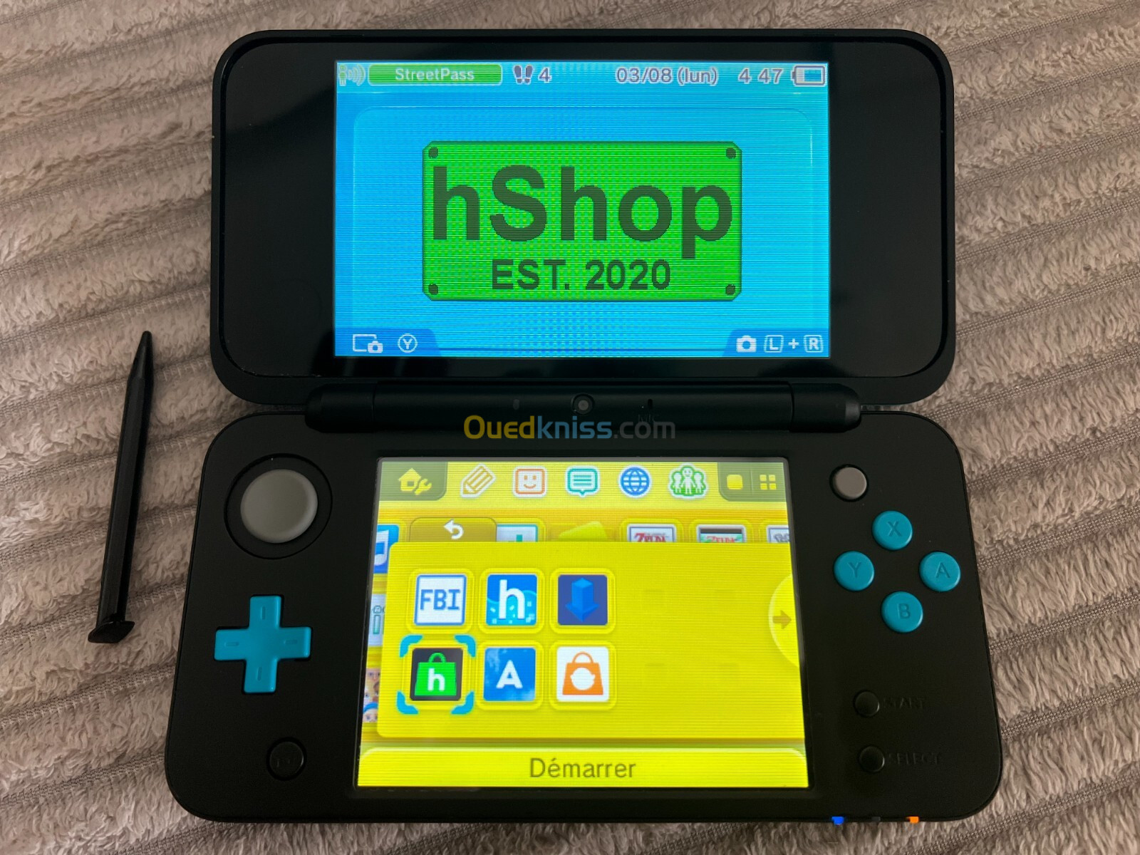 Nintendo 2DS XL flashée avec pleins de jeux