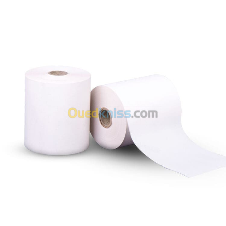 ROULEAU PAPIER THERMIQUE 80X80mm / 80X60mm ET ETIQUETTE ADHESIVE 20X40mm / 35X45mm