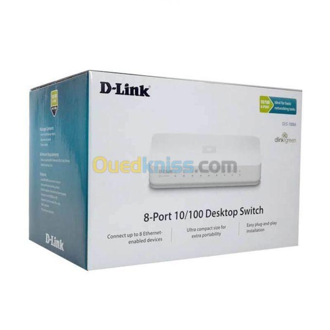 SWITCH D-LINK  8 PORTS 10/100MBPS DES-1008A