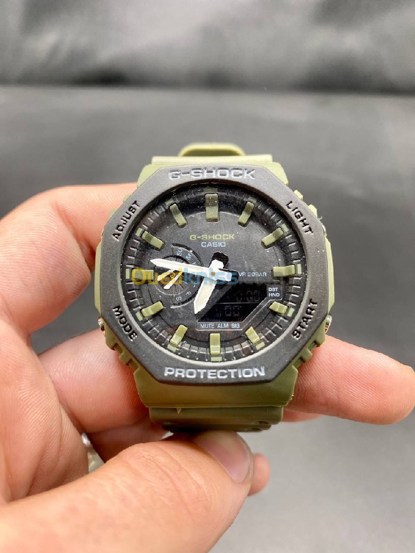 Montre Casio G-Shock-vert millitaire  