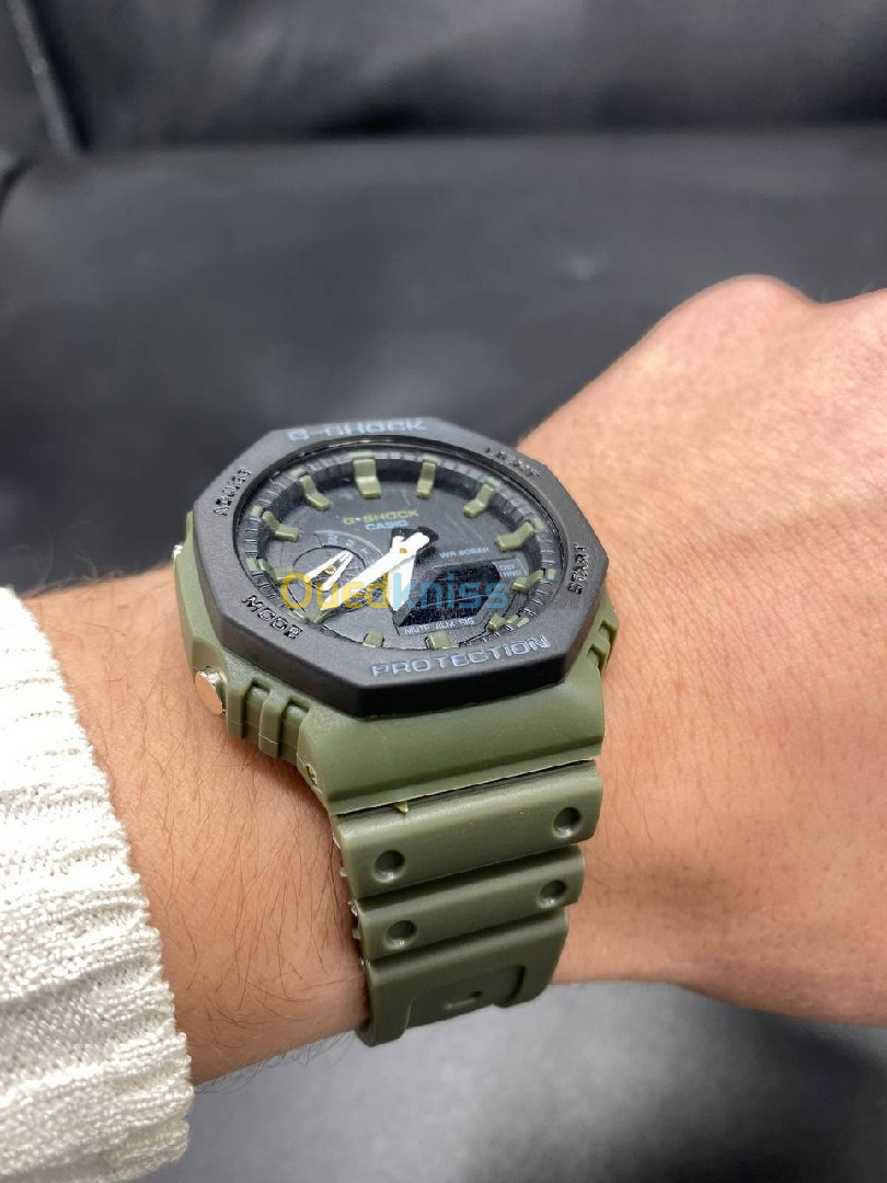 Montre Casio G-Shock-vert millitaire  