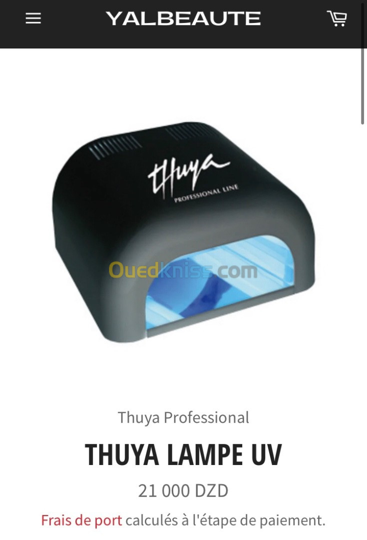 Thuya lampe UV + ponceuse Thuya professionnelle 