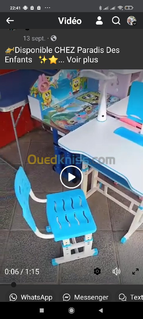 bureau pour enfant