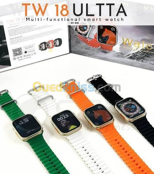 New TW18 Ultra SmartWatch With Wireless Charging For Men Women