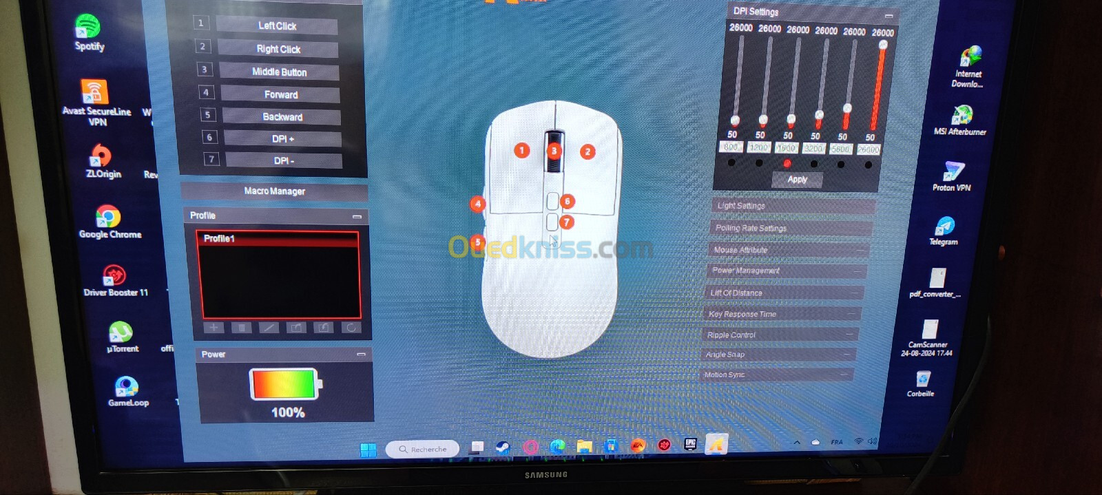 Souris gaming 