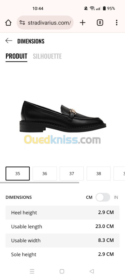 Mocassins noirs pour femme à semelle fine original stradivarius