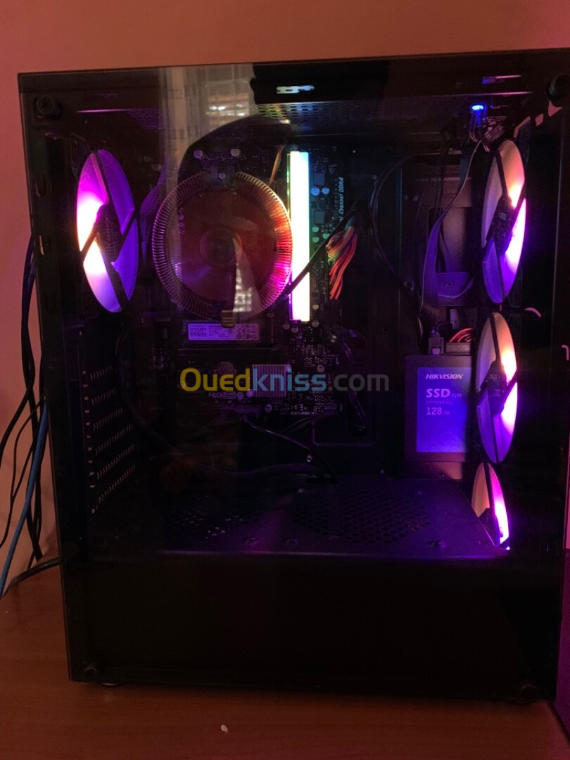 PC SEMI-GAMER + ECRAN + CLAVIER/SOURIS/CASQUE RGB