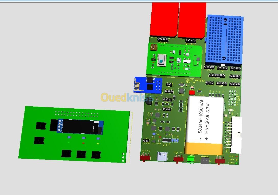 Conception de systèmes électroniques, design PCB, modélisation 3D, prototype, POC