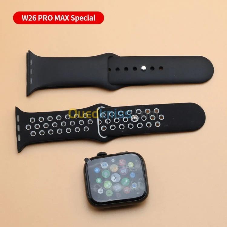 Smart Watch W26 noir et bleu