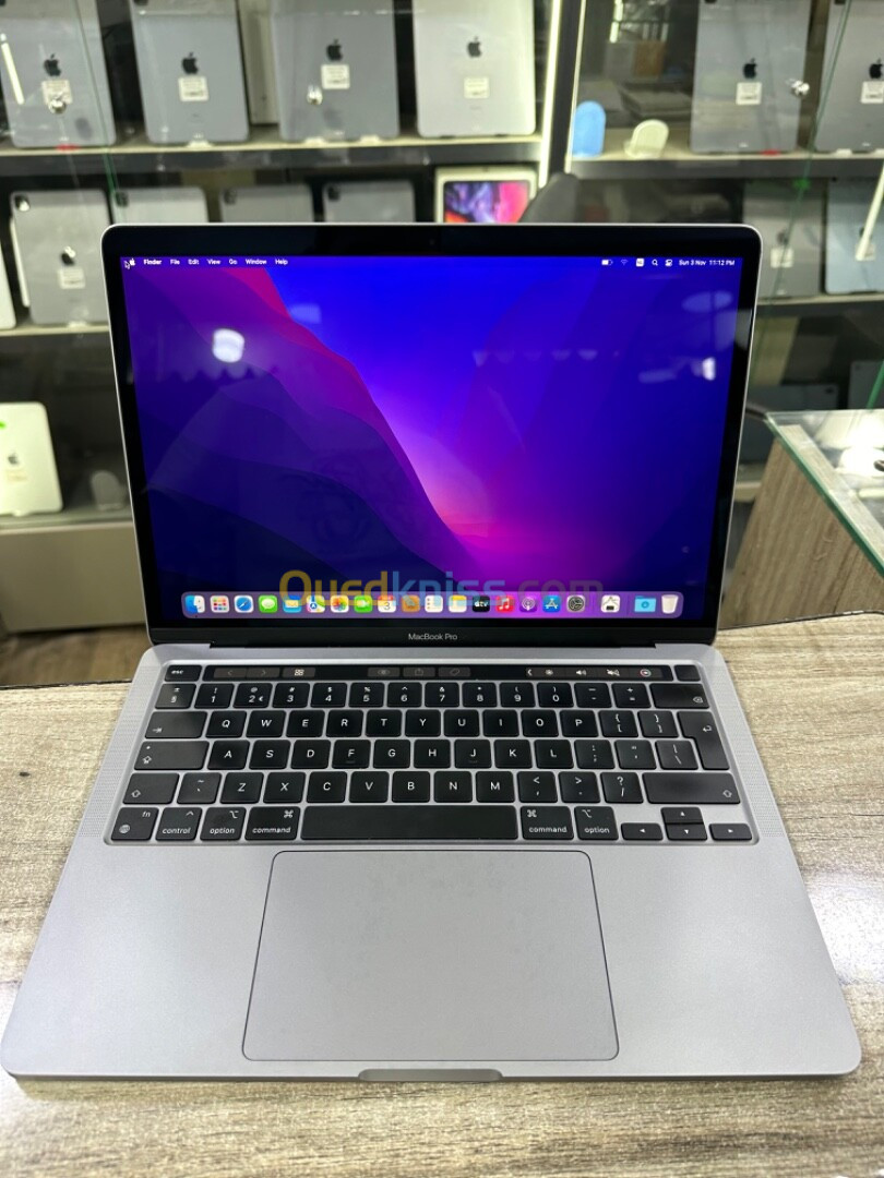 MacBook Pro M1 13.6" 8G 256G mdm état 20/20 cycle 45 