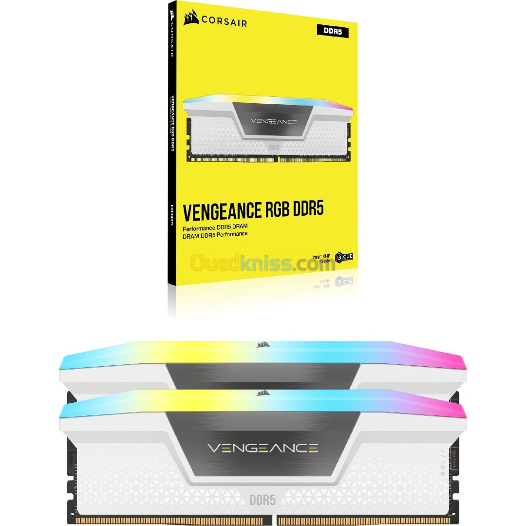 RAM  DDR5 32GB (2x16GB) CORSAIR VENGEANCE RGB 6400MHz CL36 XMP Compatible iCUE 