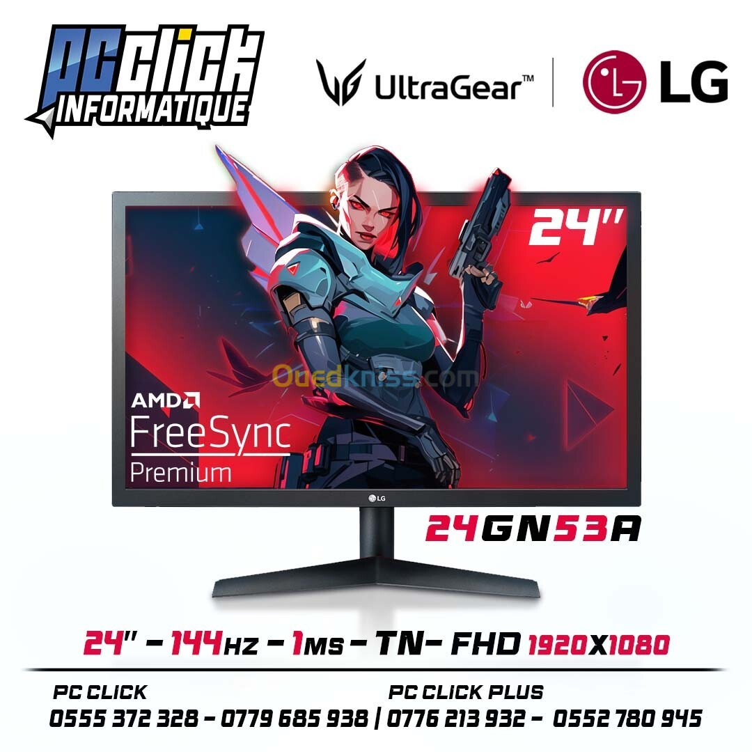 Moniteur LG 24'' ULTRAGEAR 144HZ TN 1080P