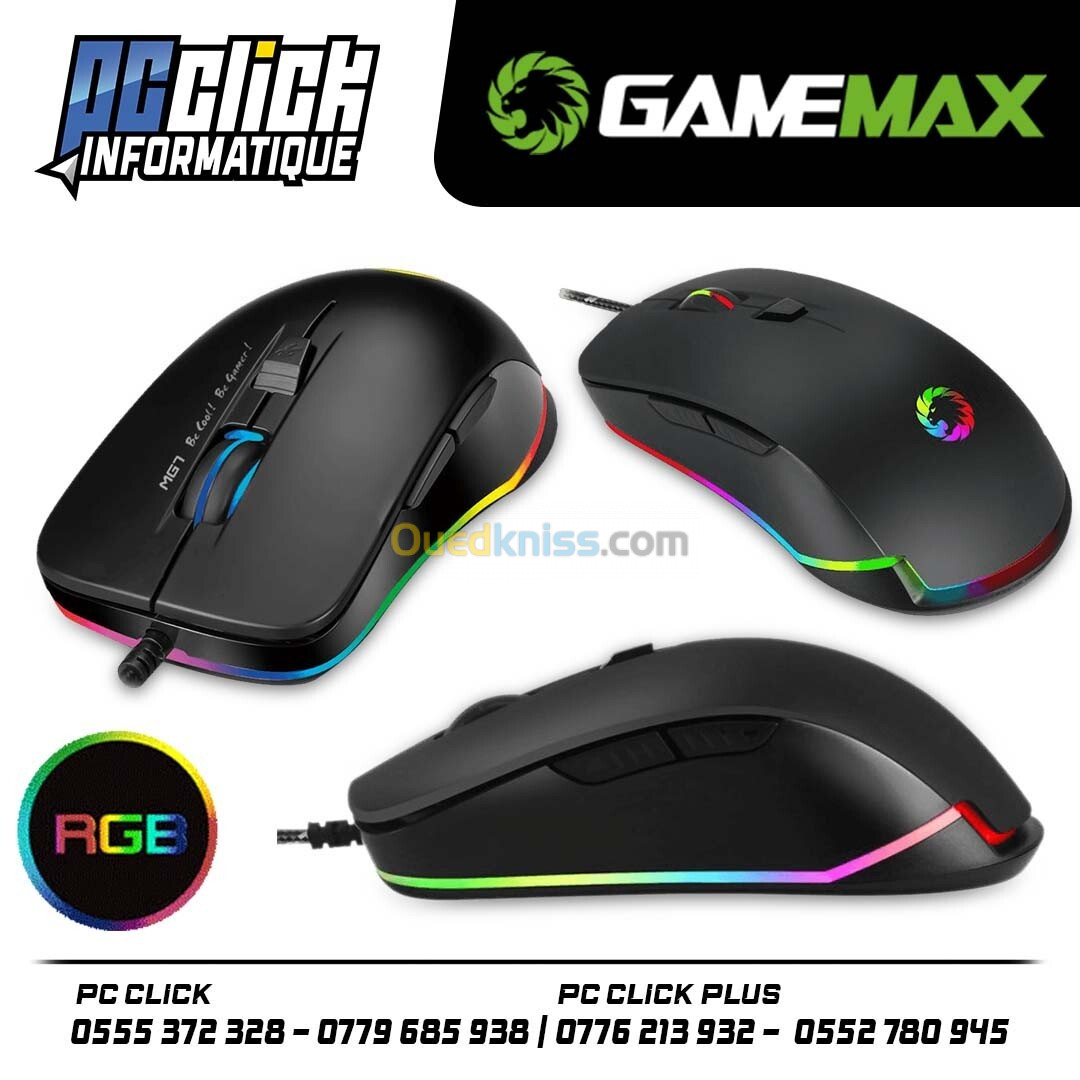 Gaming COMBO Mouse Gamemax MG7 + Mouse pad RGB