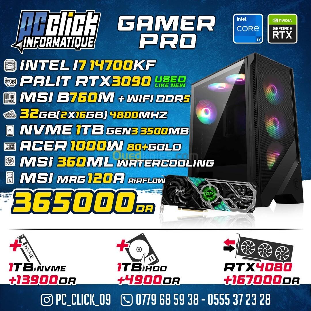 CONFIG GAMING PRO INTEL I7 14700KF +PALIT RTX3080 