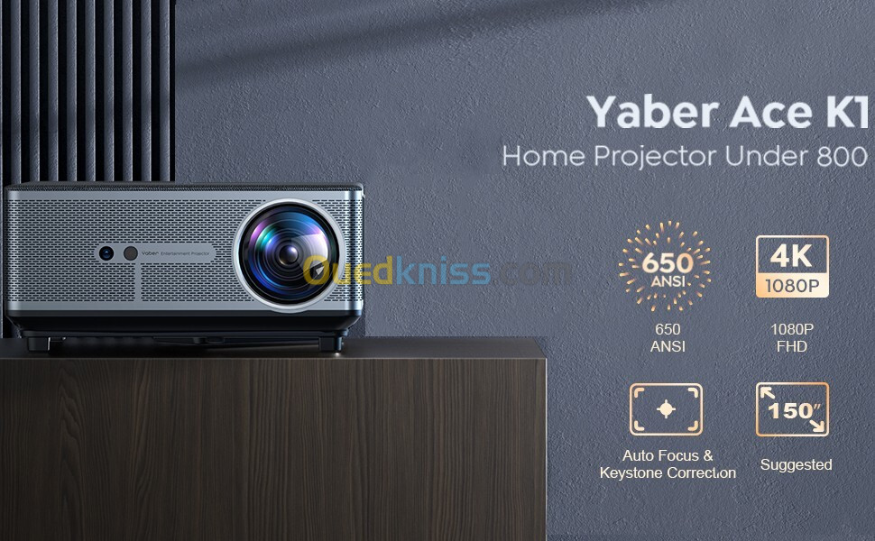 Vidéoprojecteur WiFi YABER ACE K1