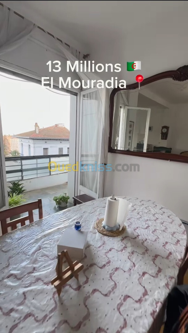 Location Appartement F3 Alger El mouradia