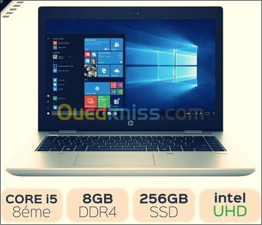 HP ProBook 640 G4, 14.0" 8th G Intel Core i5-8250U, 8GB RAM, 256 SSD, Windows10 Pro+chargeur origine