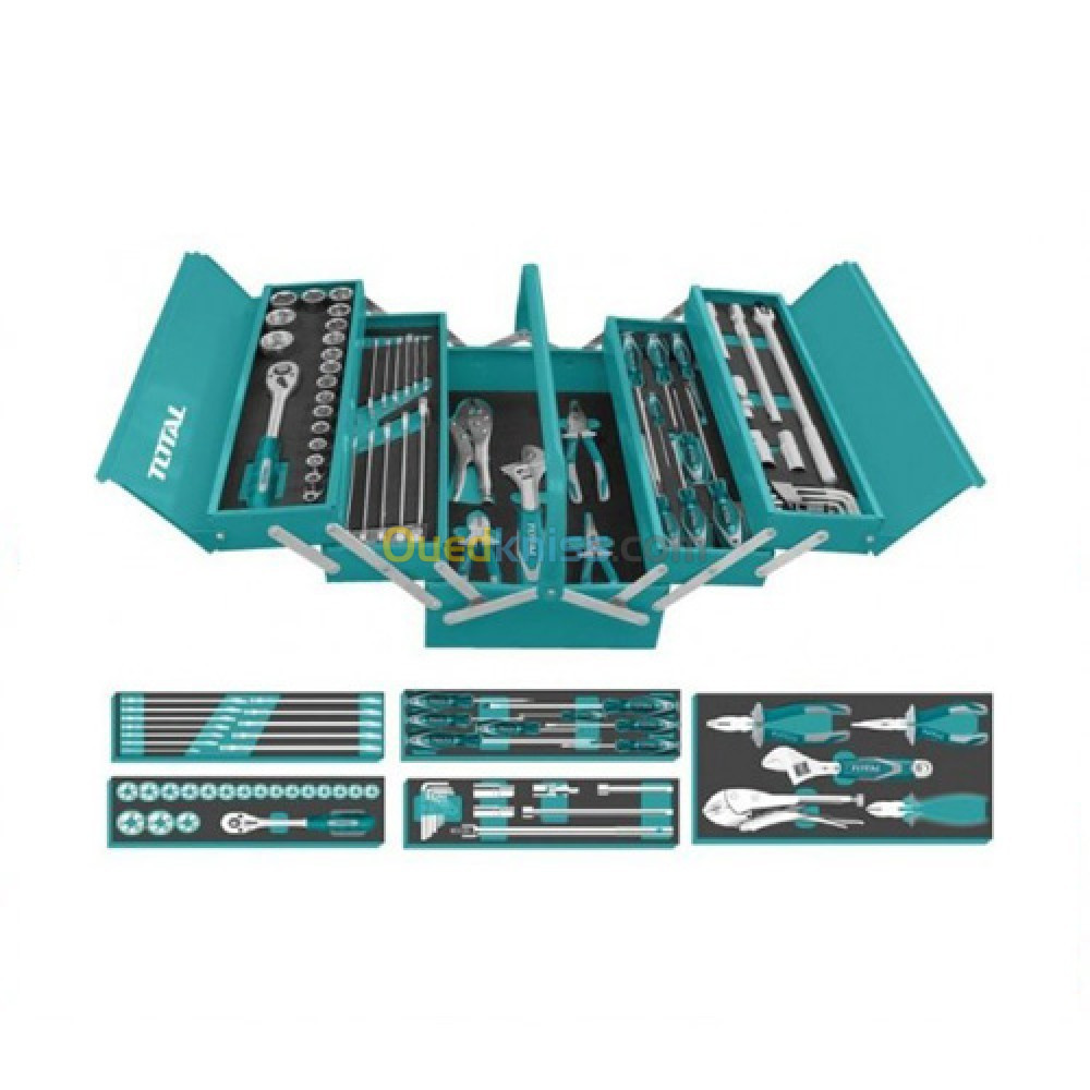 CAISSE DOUTILS 59 PCS TOTAL Référence THTCS12591 Caisse Doutils 59 Pcs Total  Thtcs12591